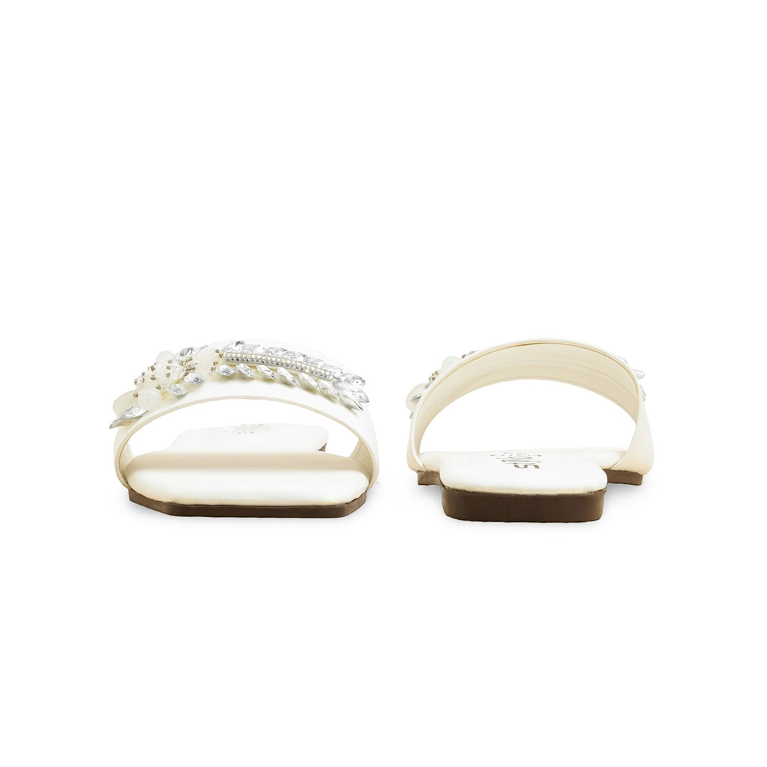 White Casual Slipper CL2112