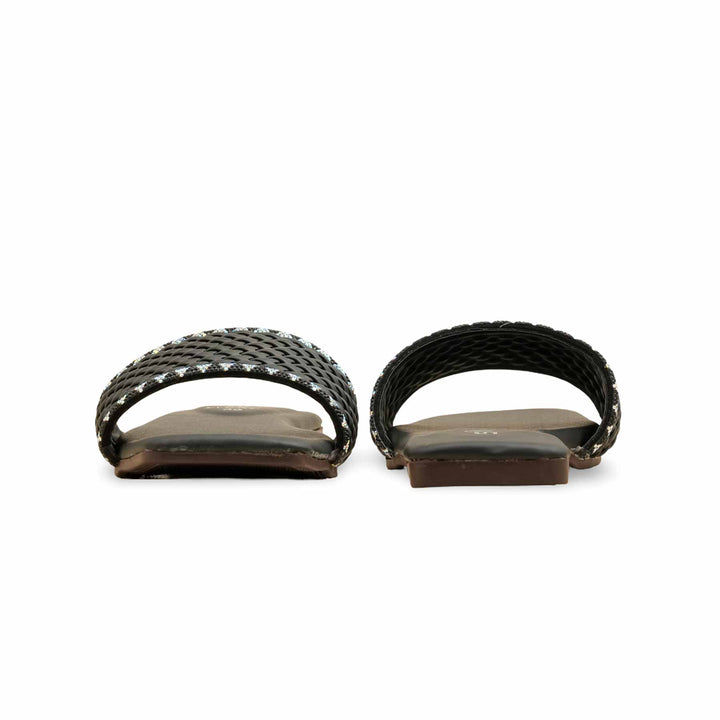 Black Casual Slipper For Ladies CL2117