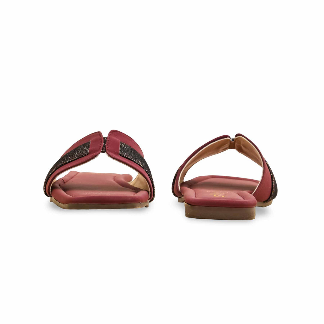 Maroon Casual Slipper For Ladies CL2125