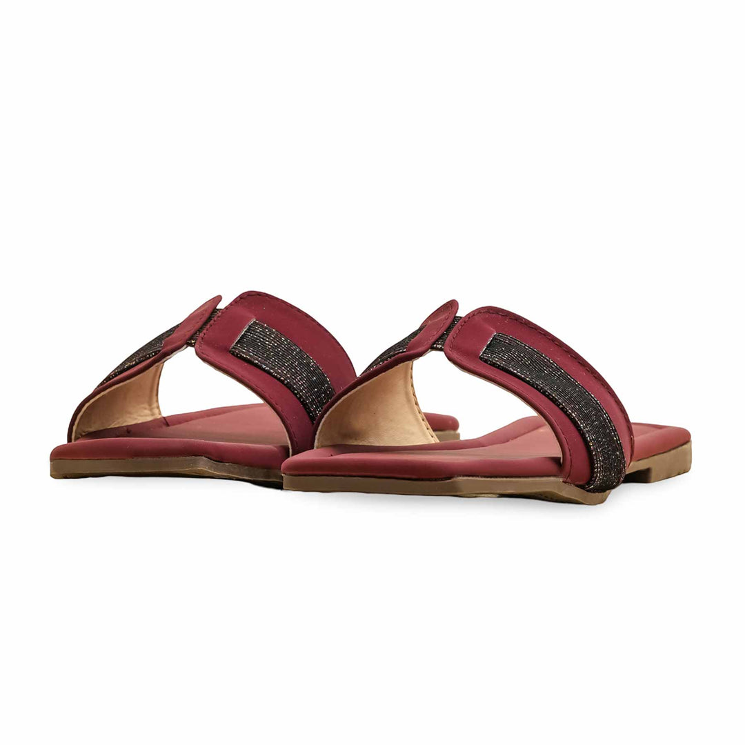 Maroon Casual Slipper For Ladies CL2125