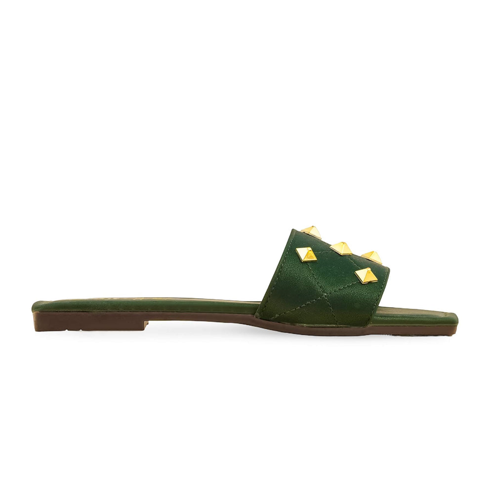 Green Casual Slipper CL2126