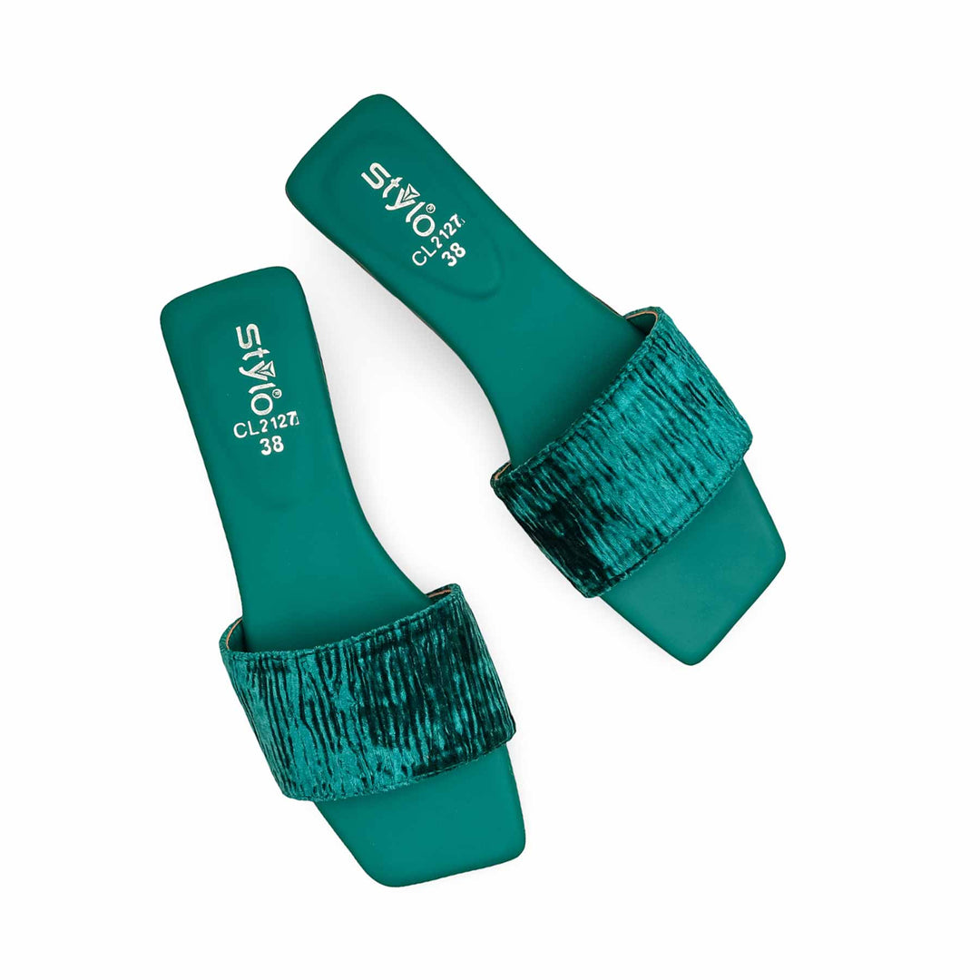Green Casual Slipper For Women CL2127