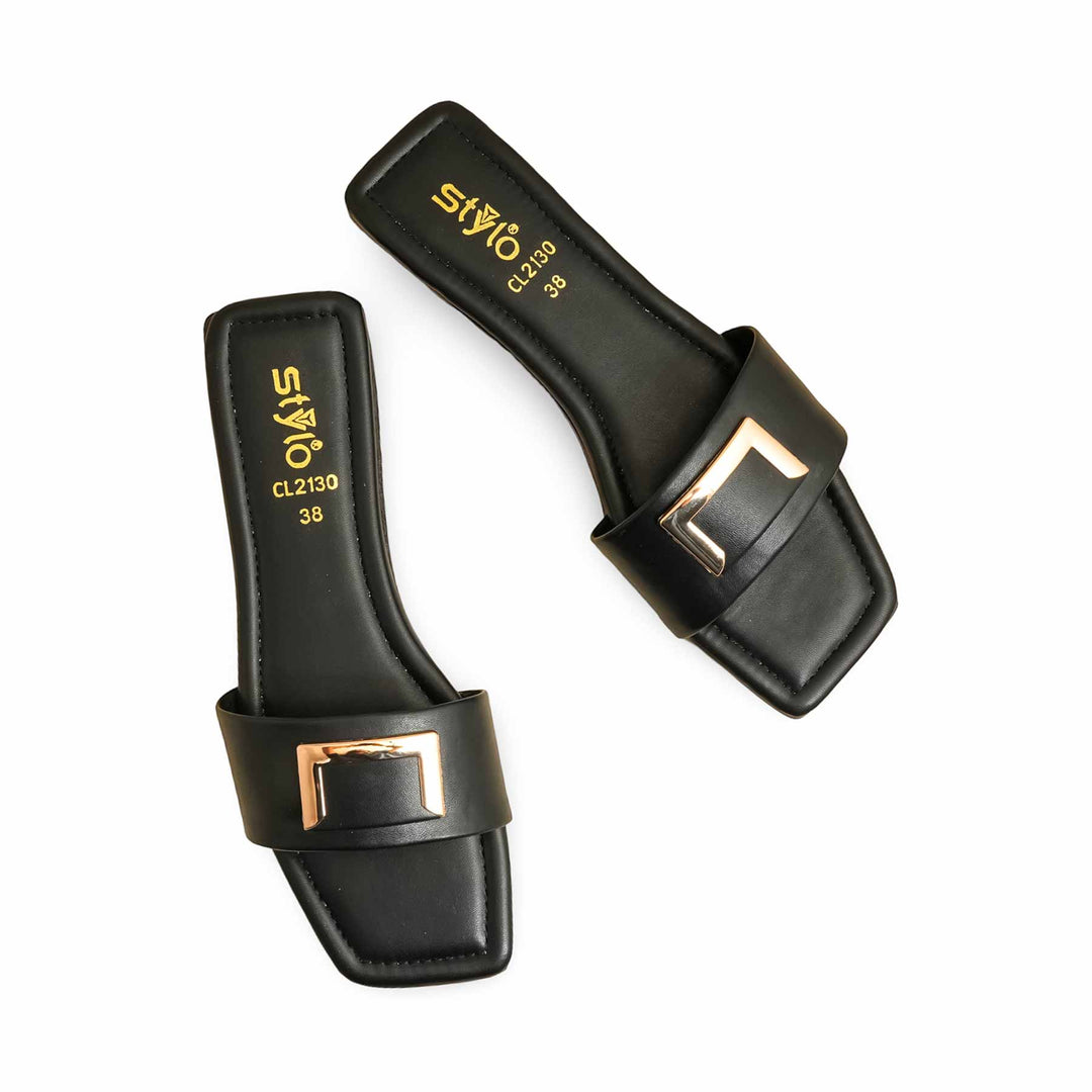 Black Casual Slipper CL2130