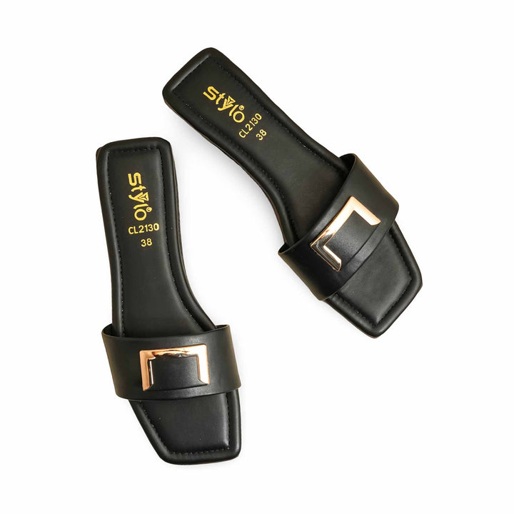 Black Casual Slipper CL2130