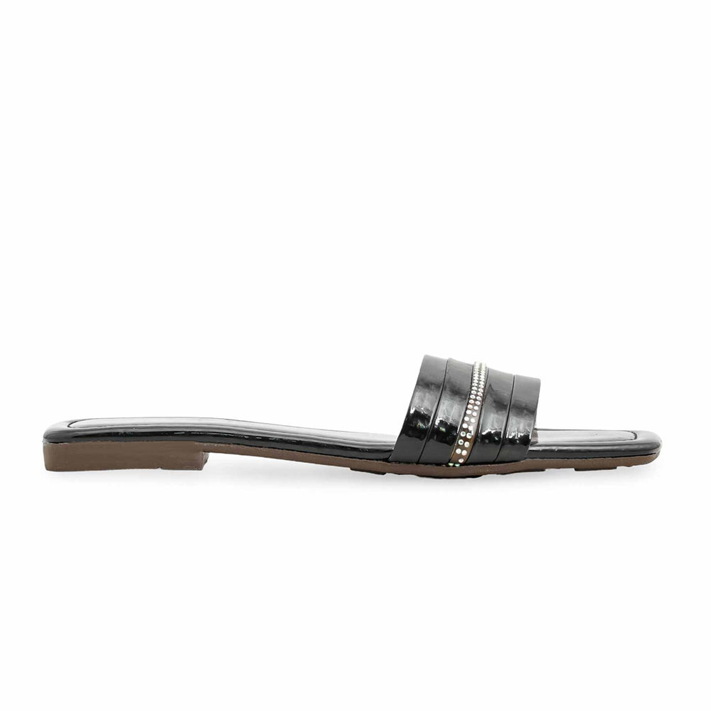 Black Casual Slipper For Women CL2133