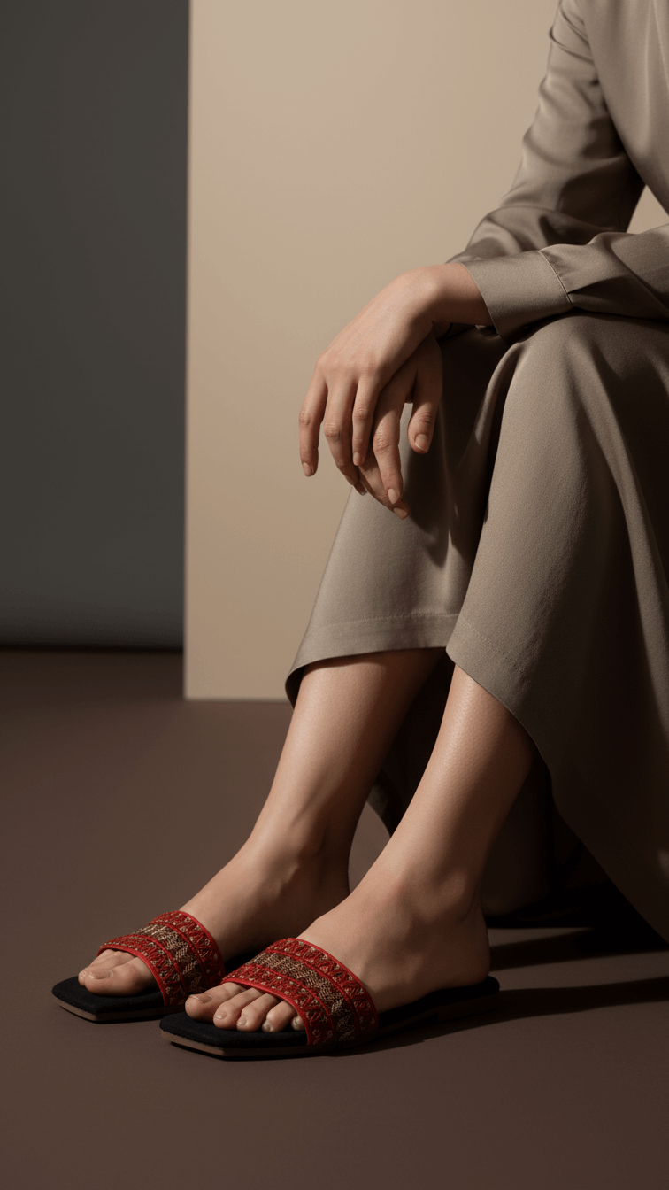 Maroon Casual Slipper CL2136