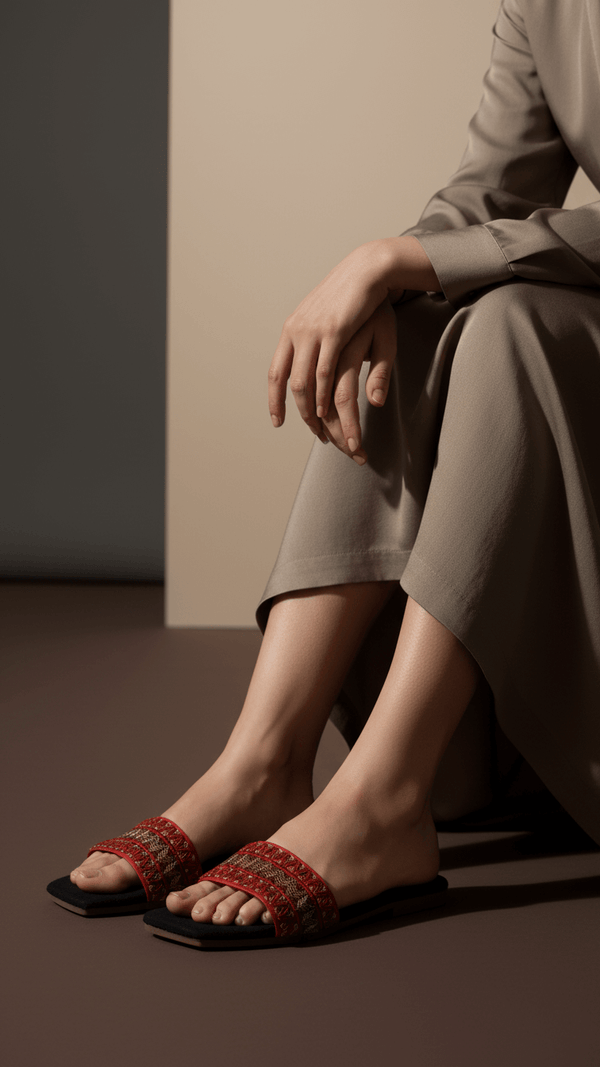 Maroon Casual Slipper CL2136