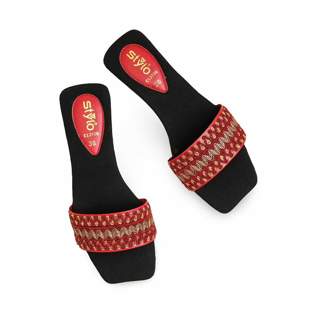 Maroon Casual Slipper CL2136