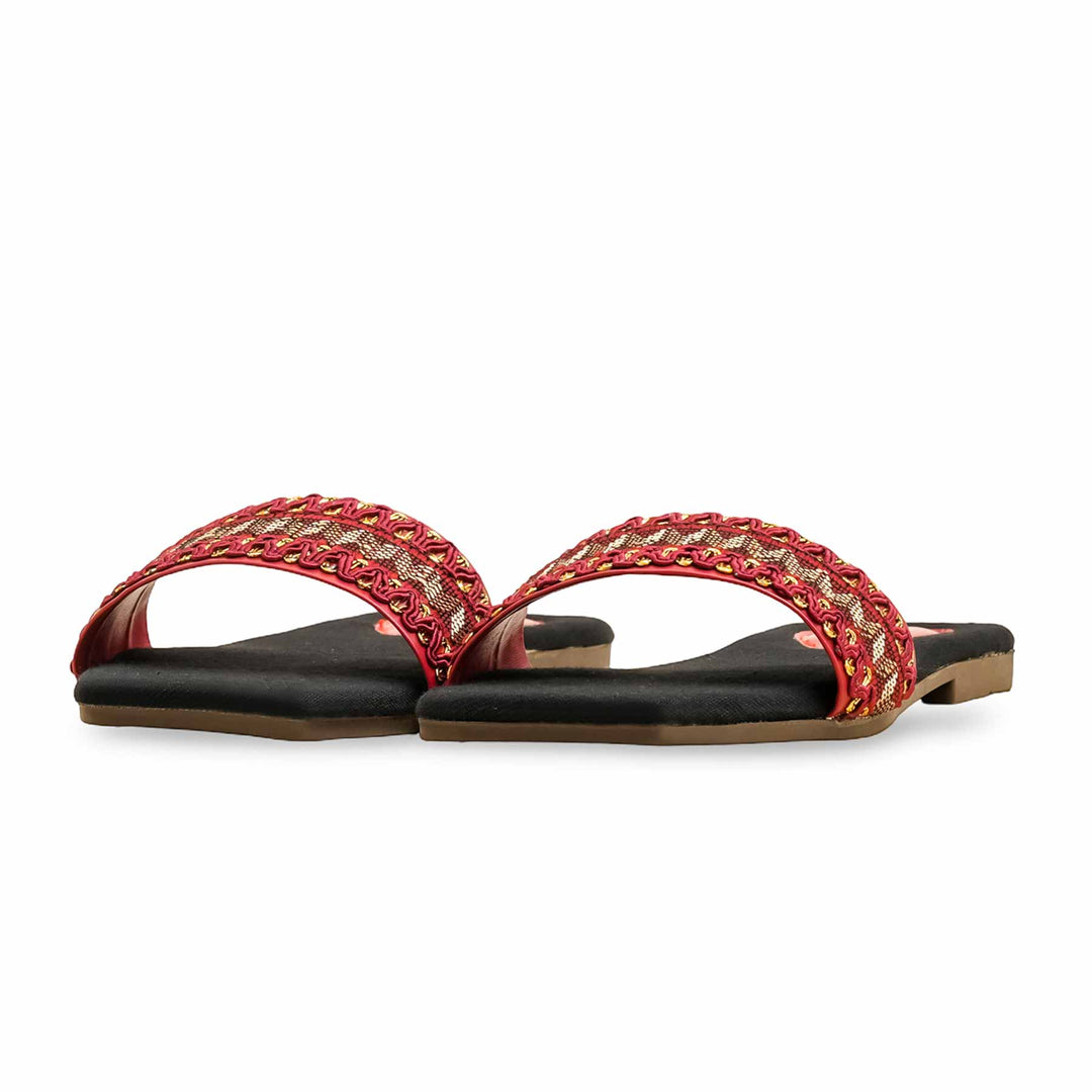 Maroon Casual Slipper CL2136