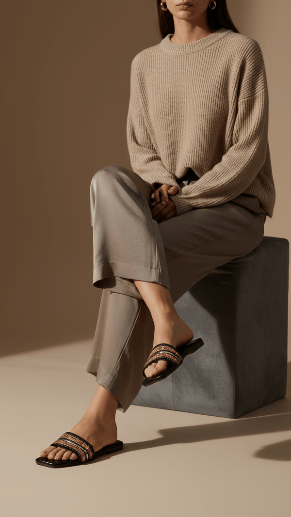 Black Casual Slipper CL2137