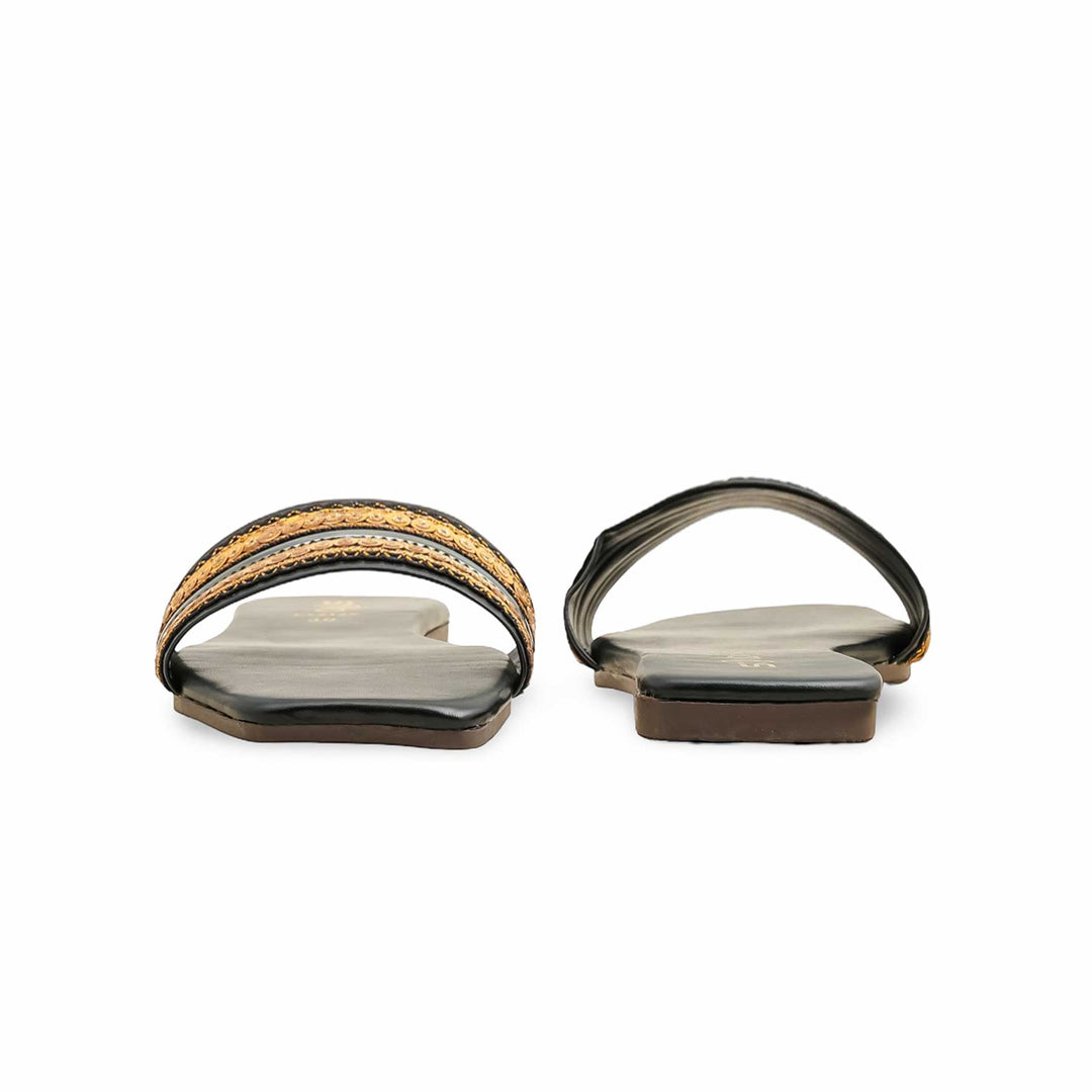 Black Casual Slipper CL2137