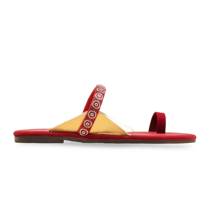 Maroon Casual Chappal For Ladies CL2142