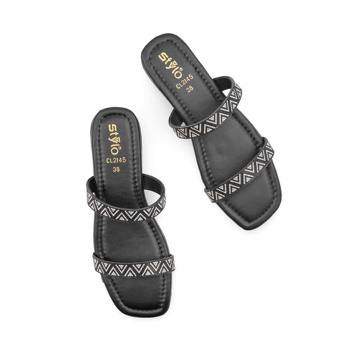 Black Casual Women Slipper CL2145