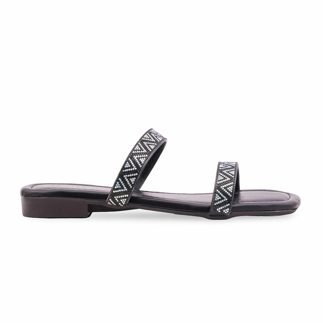 Black Casual Women Slipper CL2145