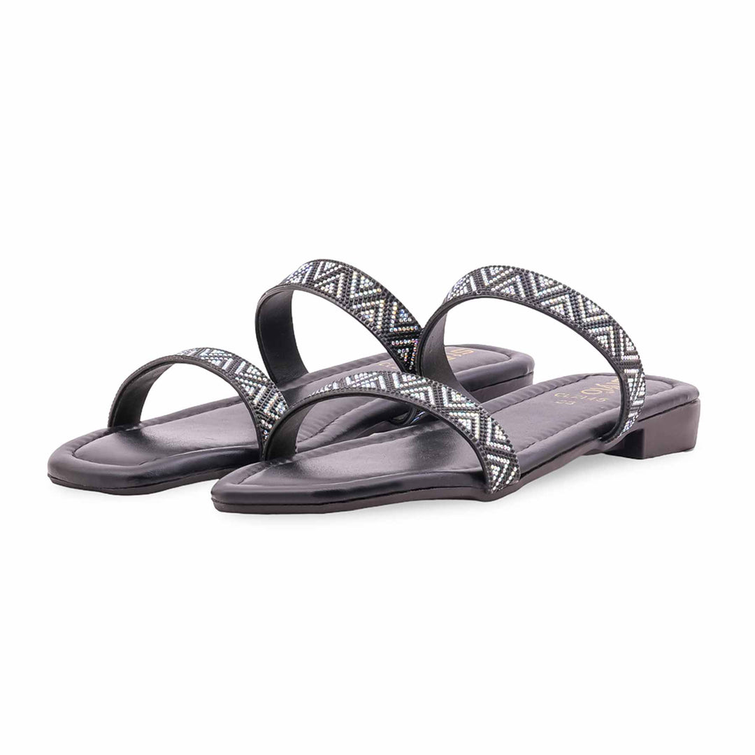 Black Casual Women Slipper CL2145