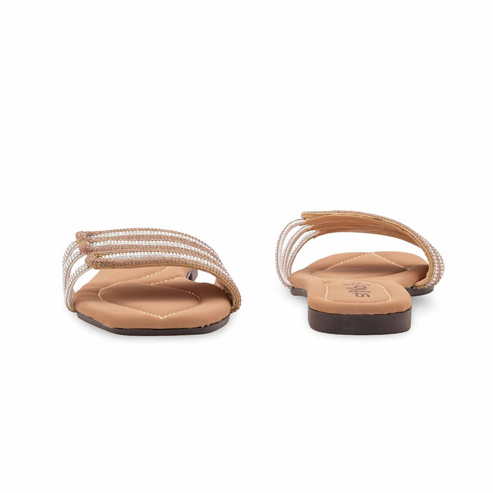 Golden Casual Slipper For Ladies CL2149