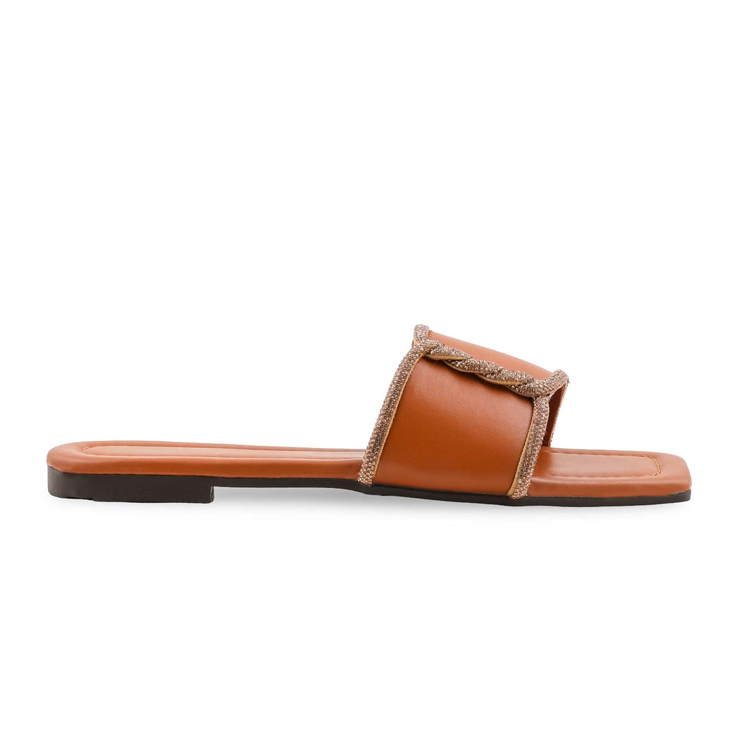 Brown Casual Slipper For Women CL2150