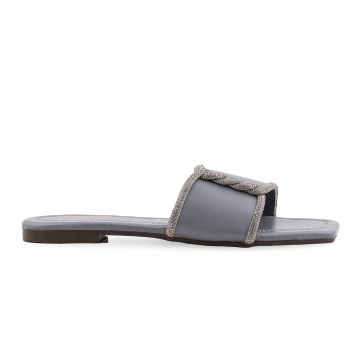 Grey Casual Slipper For Women CL2150