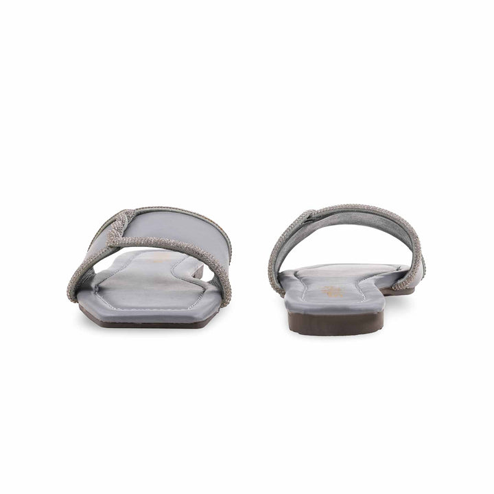 Grey Casual Slipper For Women CL2150