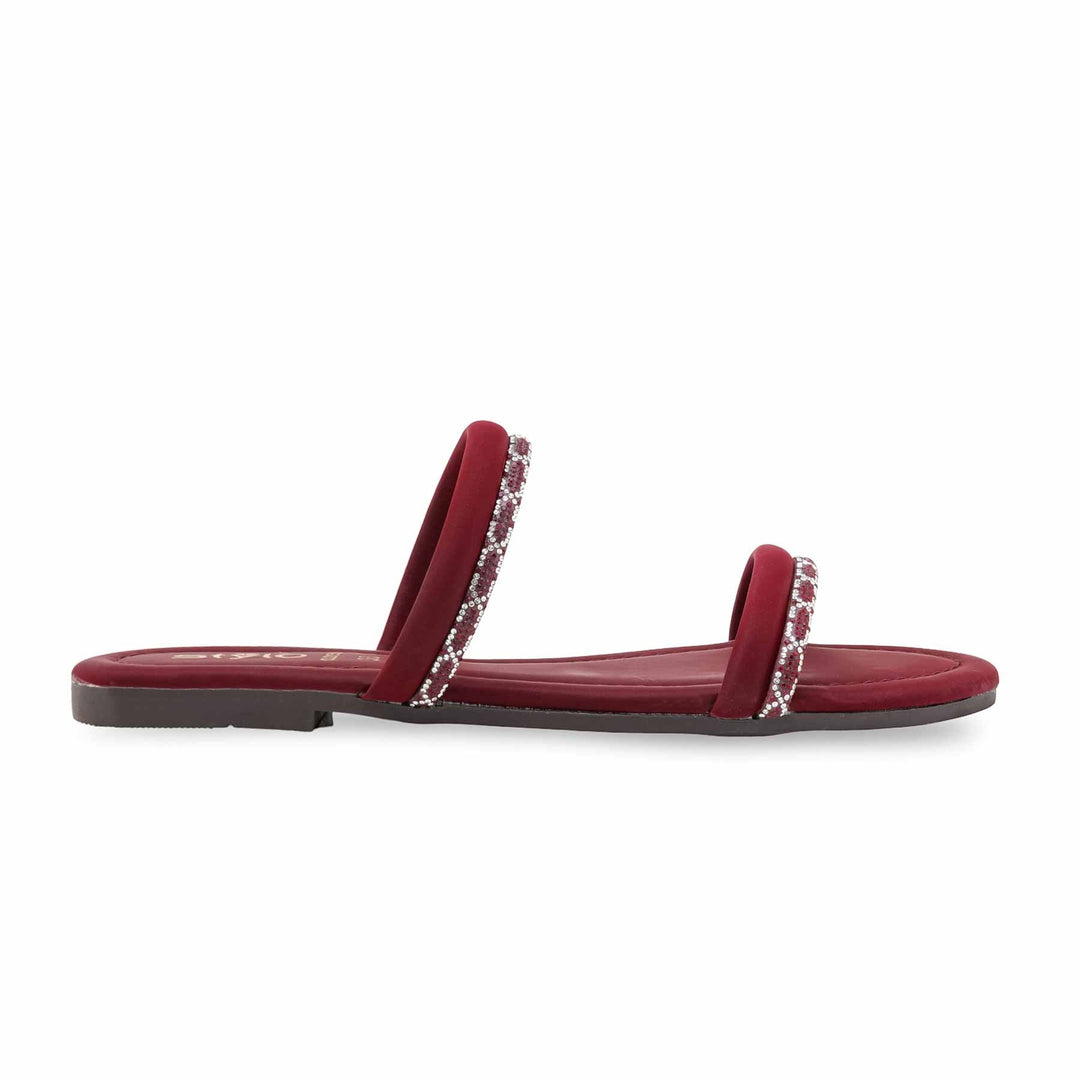 Maroon Casual Slipper For Women CL2151