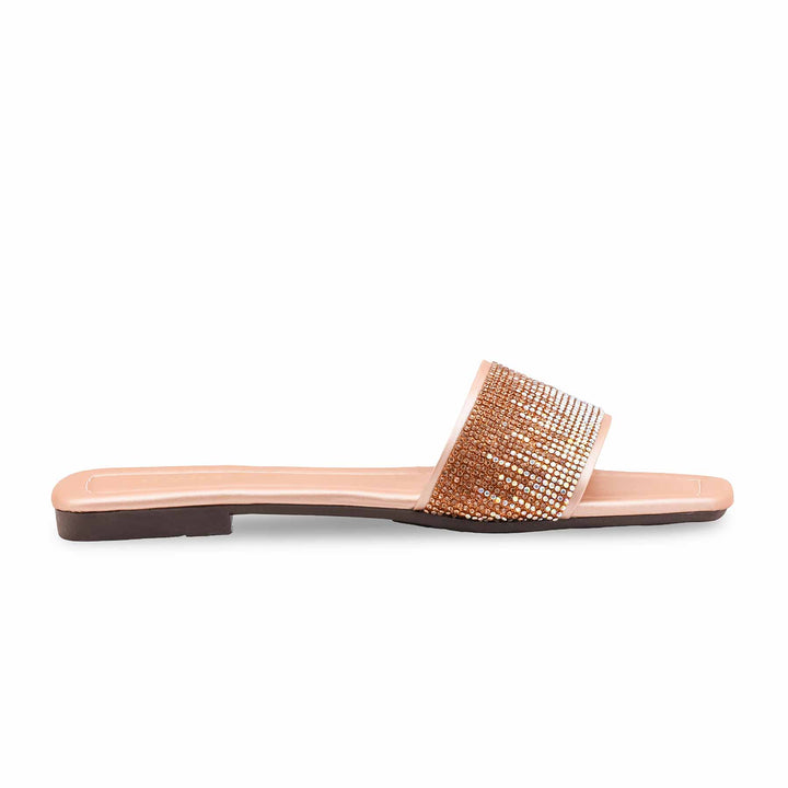 Peach Casual Slipper For Ladies CL2158