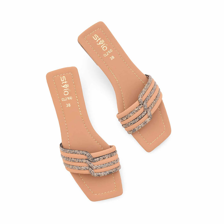 Beige Casual Slipper For Women CL2160