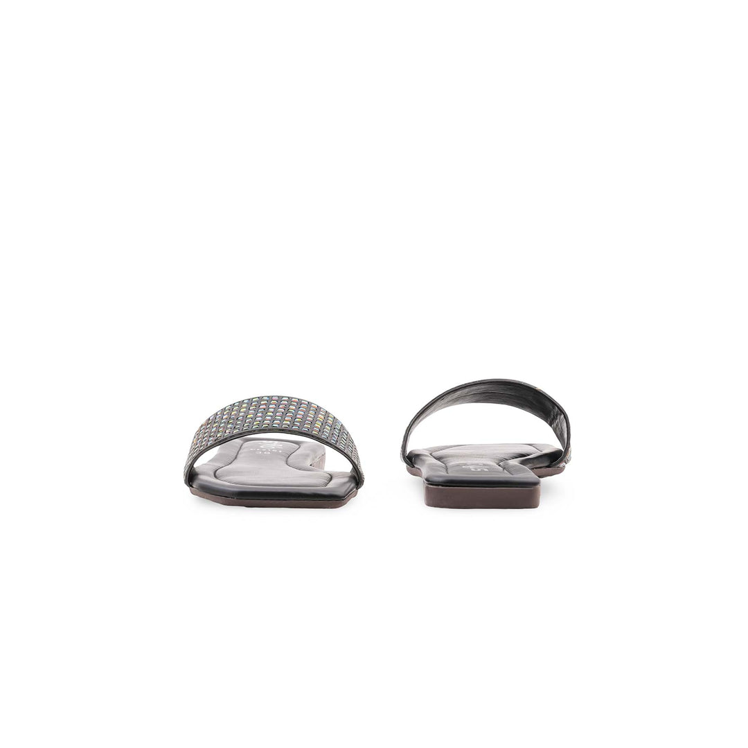 Black Casual Chappal For Ladies CL2161