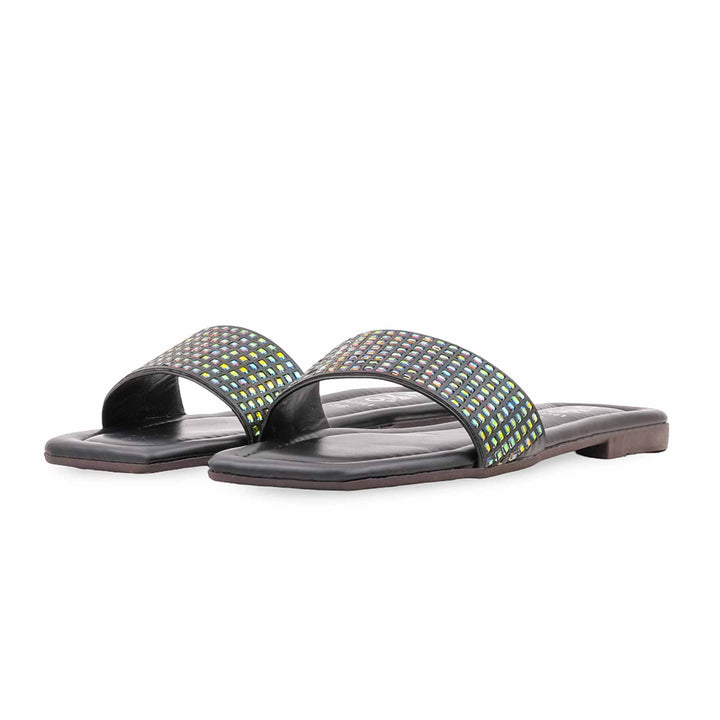 Black Casual Chappal For Ladies CL2161