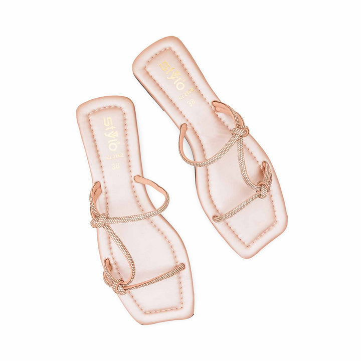 Peach Casual Slipper For Women CL2162