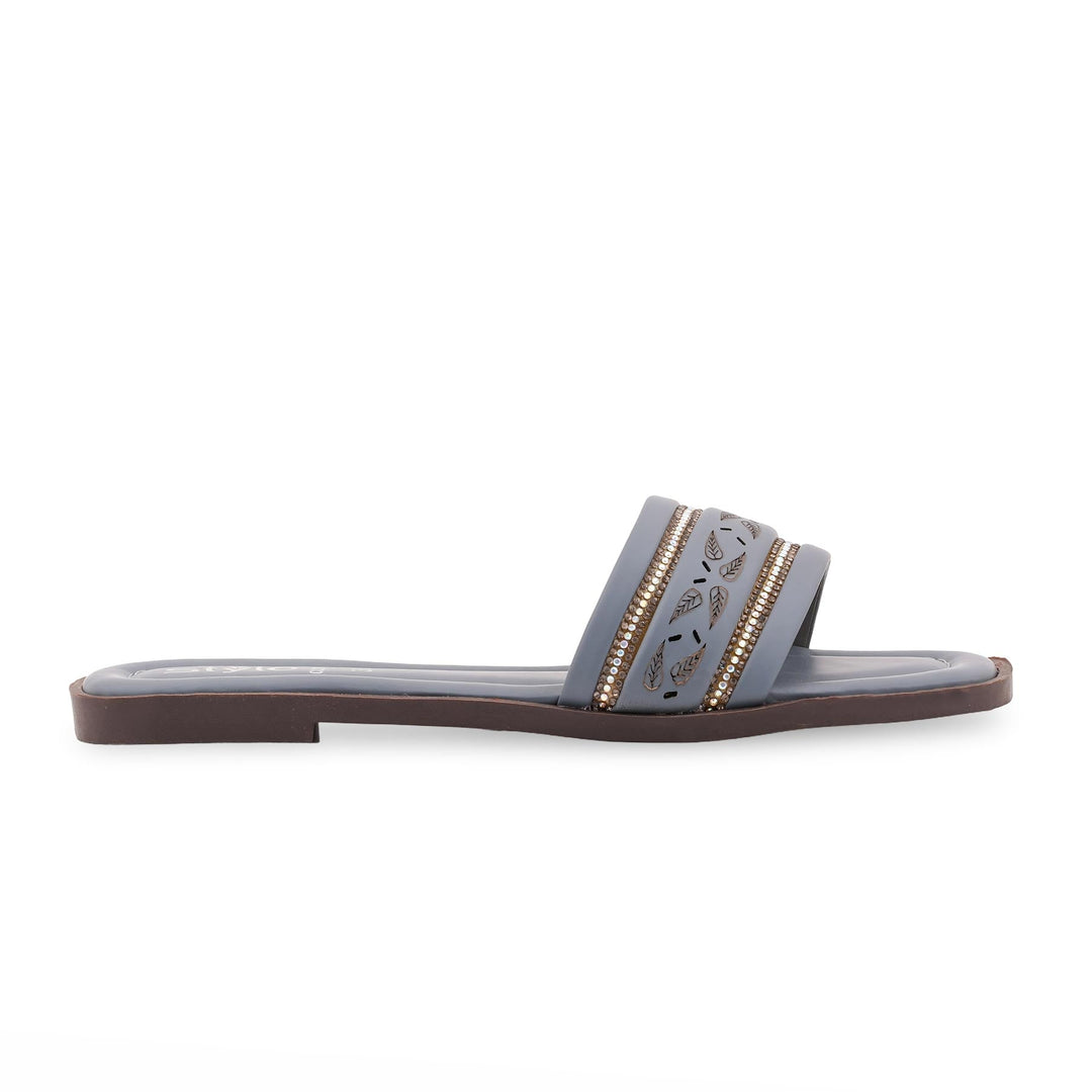 Grey Casual Slipper For Ladies CL2163