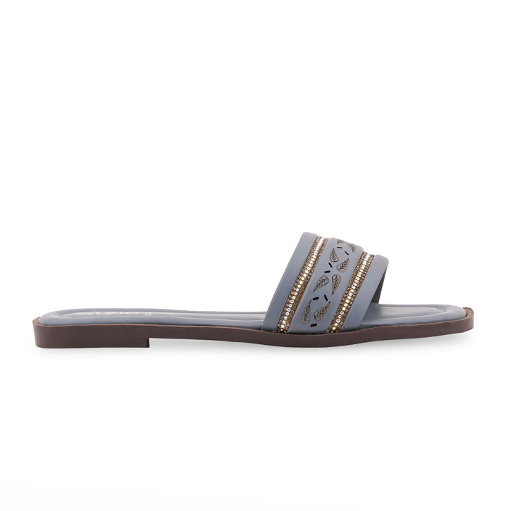 Grey Casual Slipper For Ladies CL2163