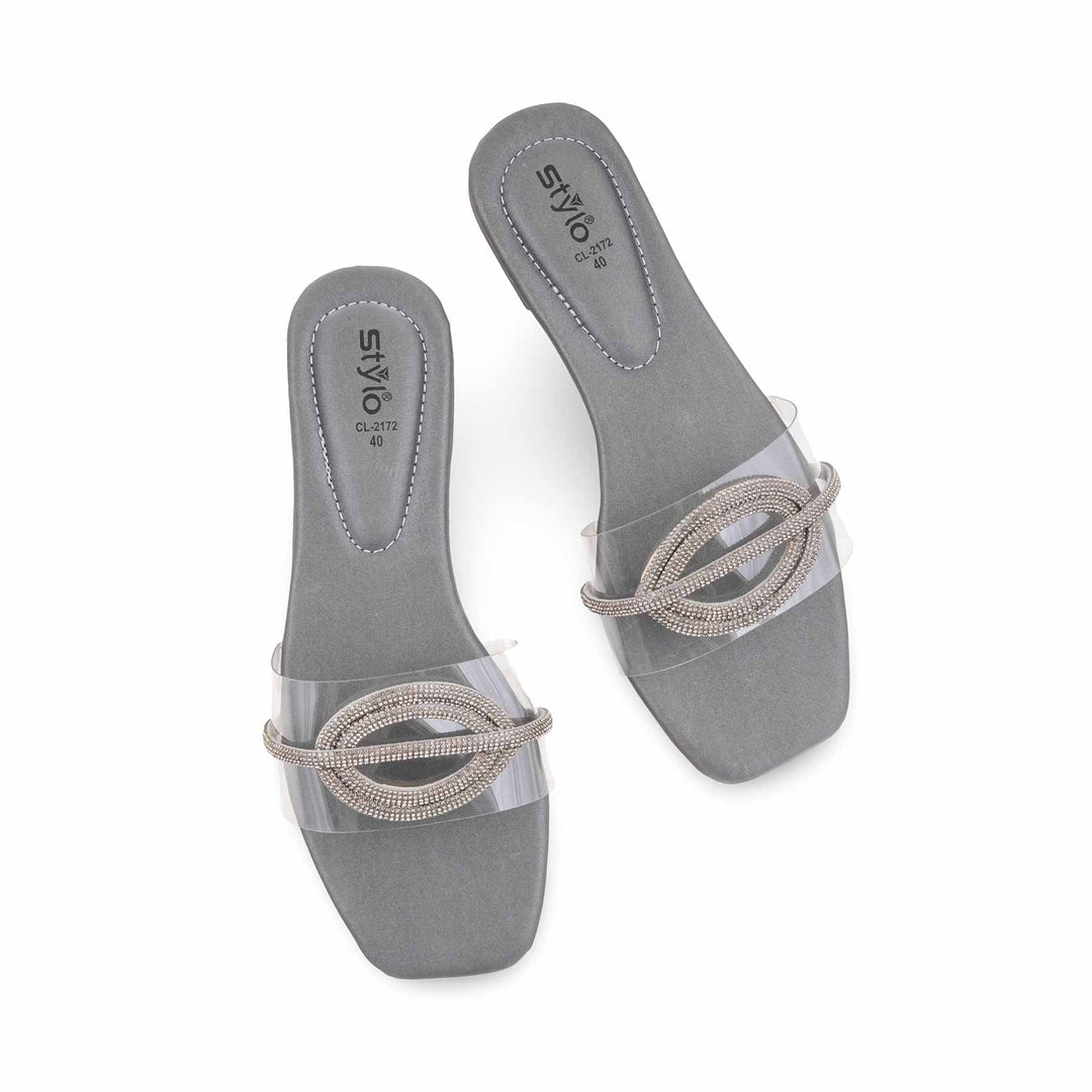 Grey Casual Slipper For Women CL2172