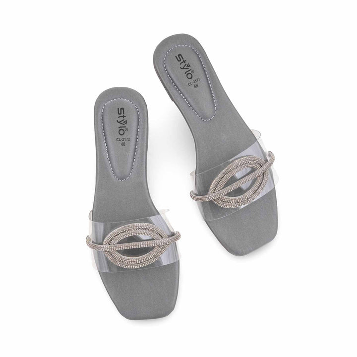 Grey Casual Slipper For Women CL2172