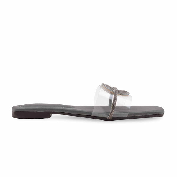 Grey Casual Slipper For Women CL2172