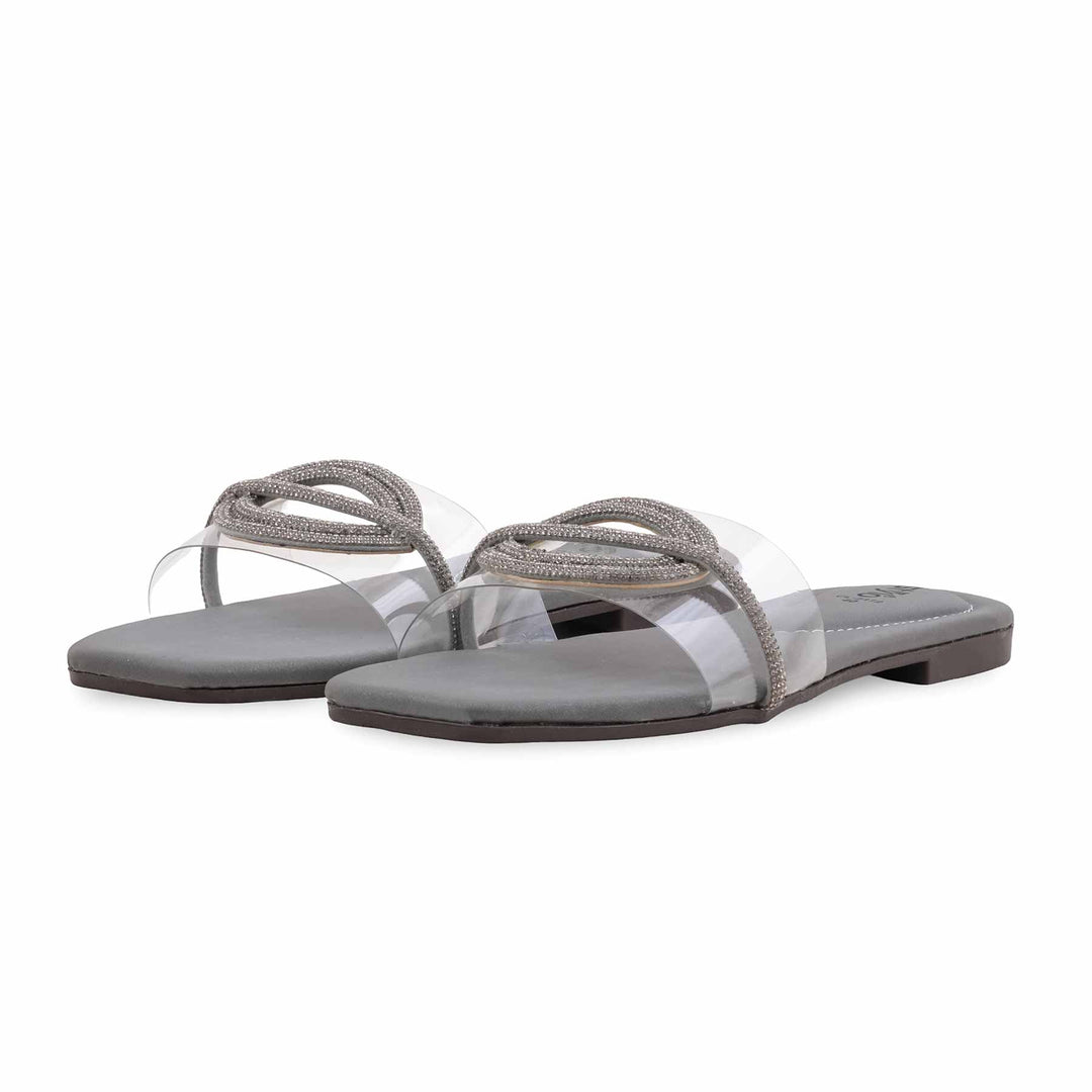 Grey Casual Slipper For Women CL2172