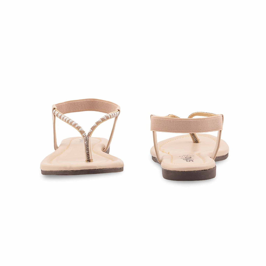 Beige Casual Chappal For Women CL2173