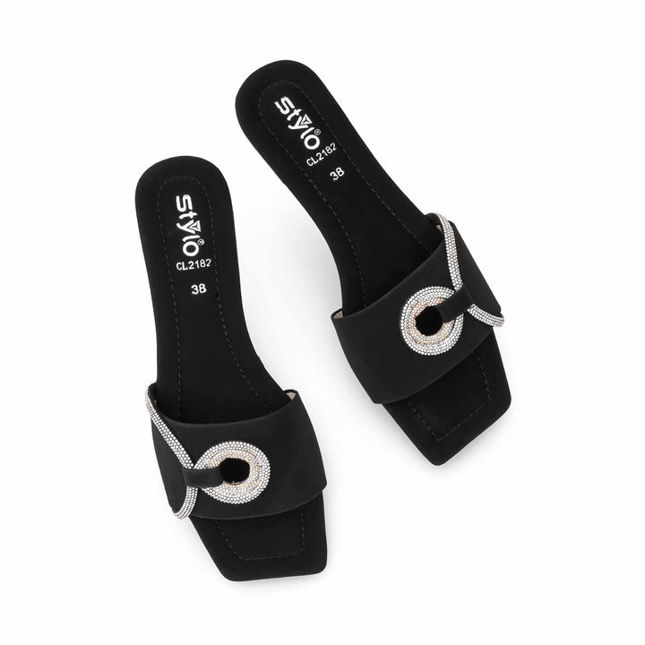 Black Casual Women Slipper CL2182