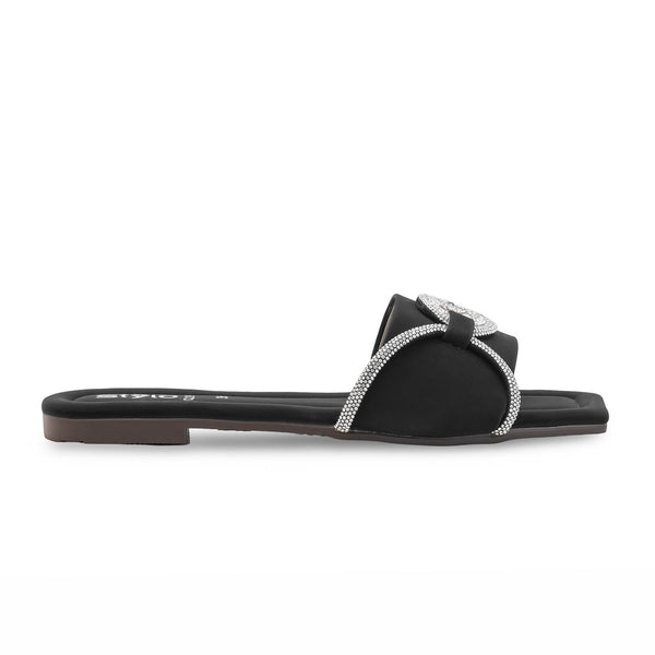 Black Casual Women Slipper CL2182