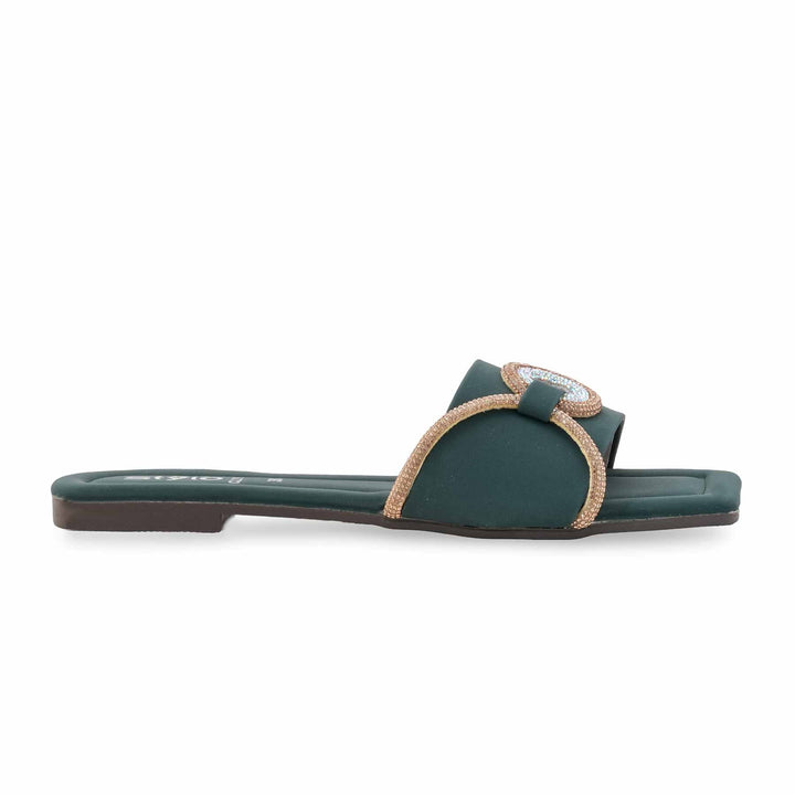 Green Casual Slipper For Women CL2182