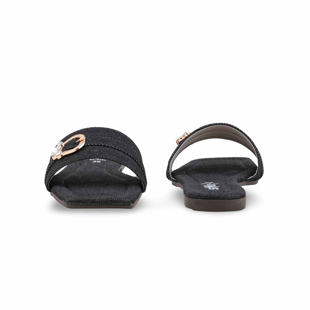 Black Casual Slipper For Women CL2183