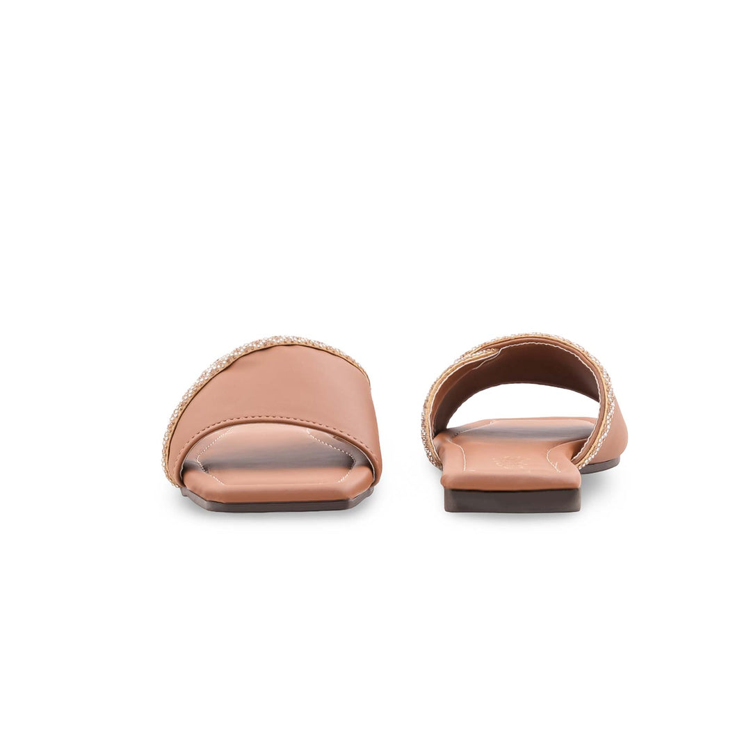 Brown Casual Slipper For Women CL2186