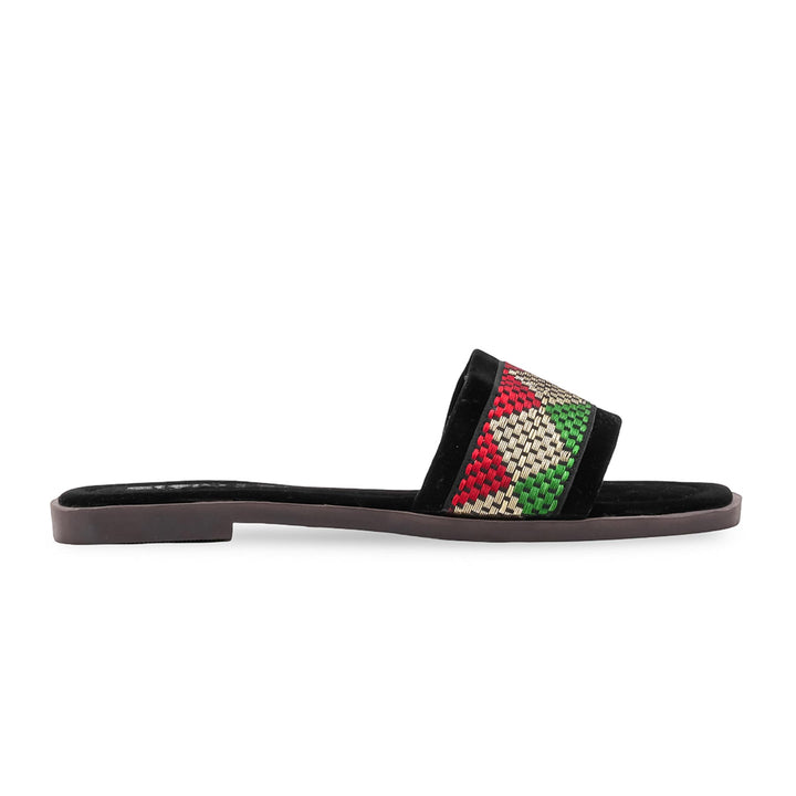 Black Casual Slipper For Women CL2187