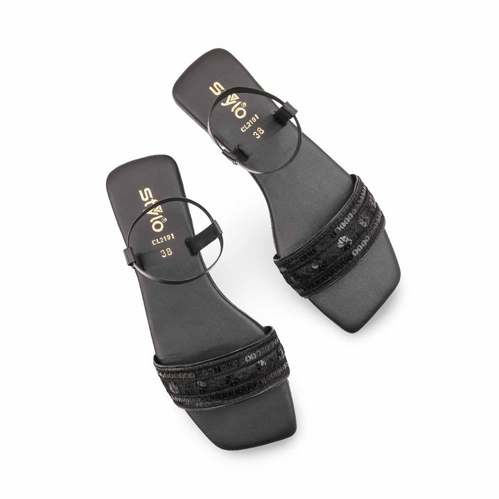 Black Casual Sandal For Women CL2191