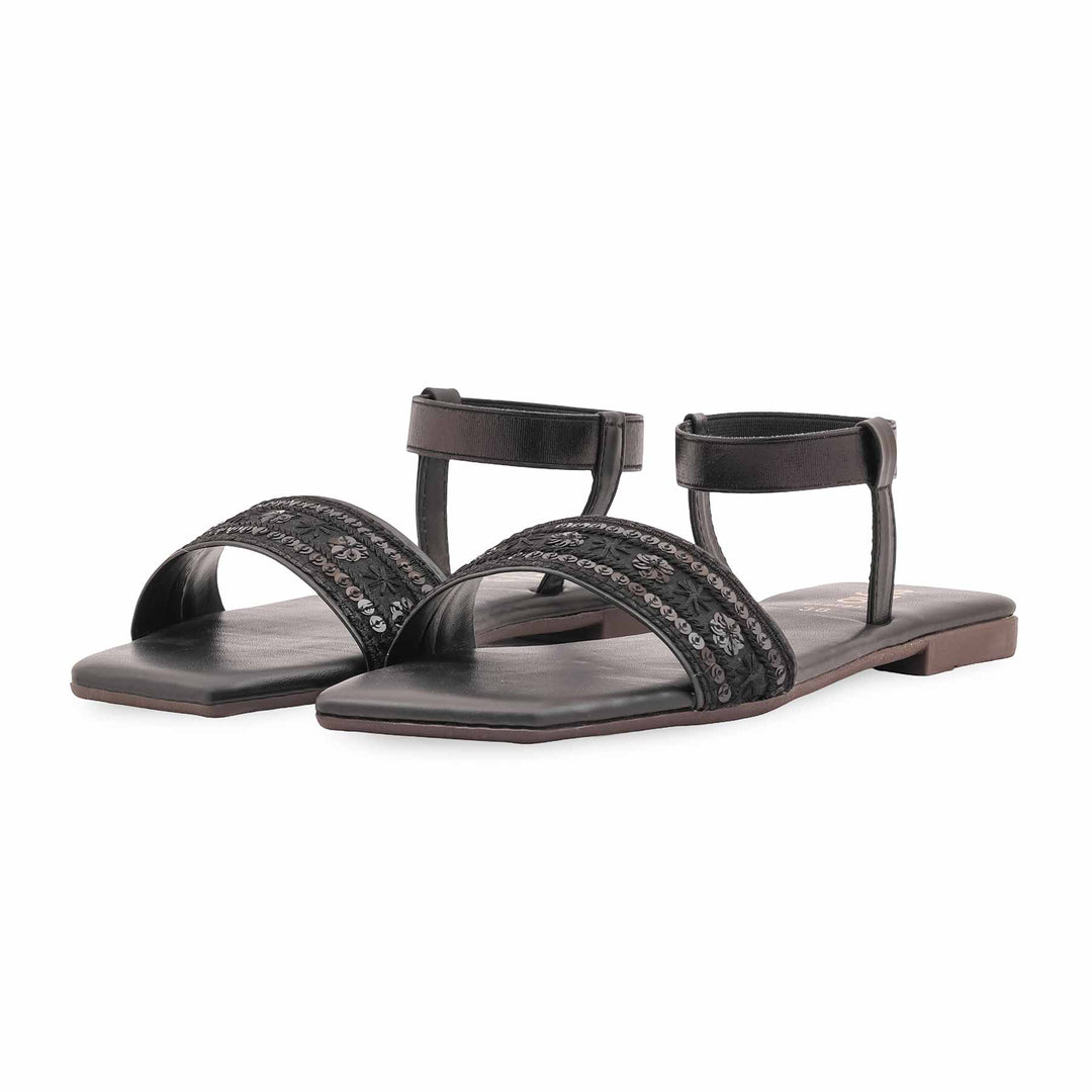 Black Casual Sandal For Women CL2191