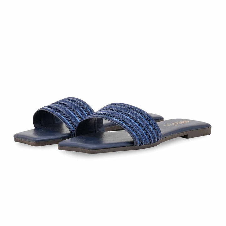Navy Casual Slipper For Women CL2192