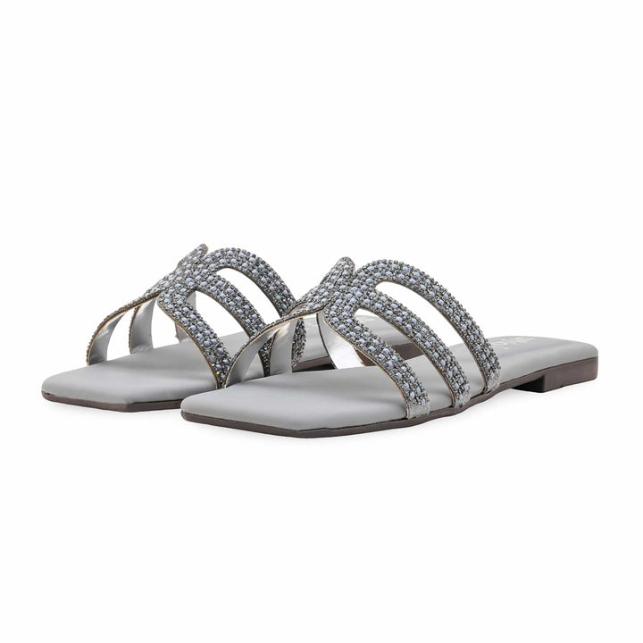 Grey Casual Chappal For Ladies CL2194