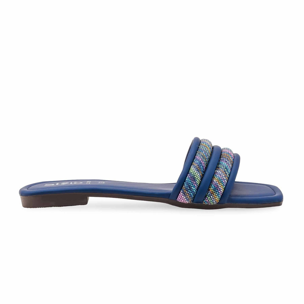 Navy Casual Slipper For Women CL2199