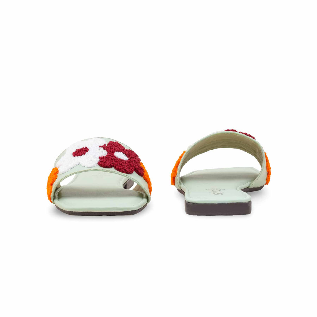 Green Casual Slipper For Women CL2200