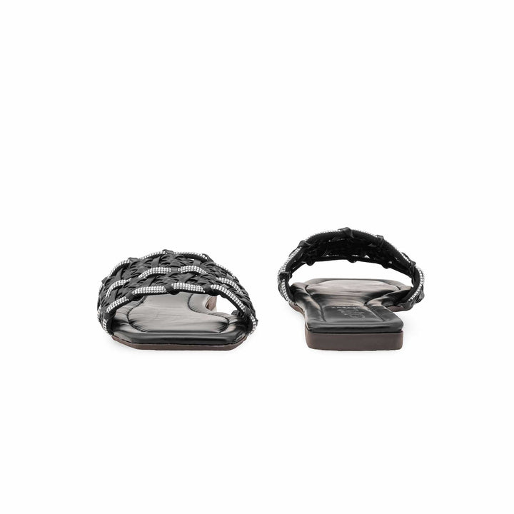 Black Casual Chappal For Ladies CL2201
