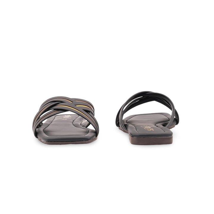 Black Casual Slipper For Ladies CL2202